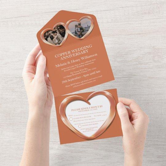 Copper wedding anniversary 7 years party event all in one