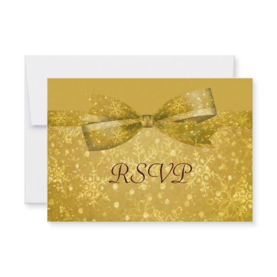 Golden Glitz & Shimmer Snowflakes Wedding